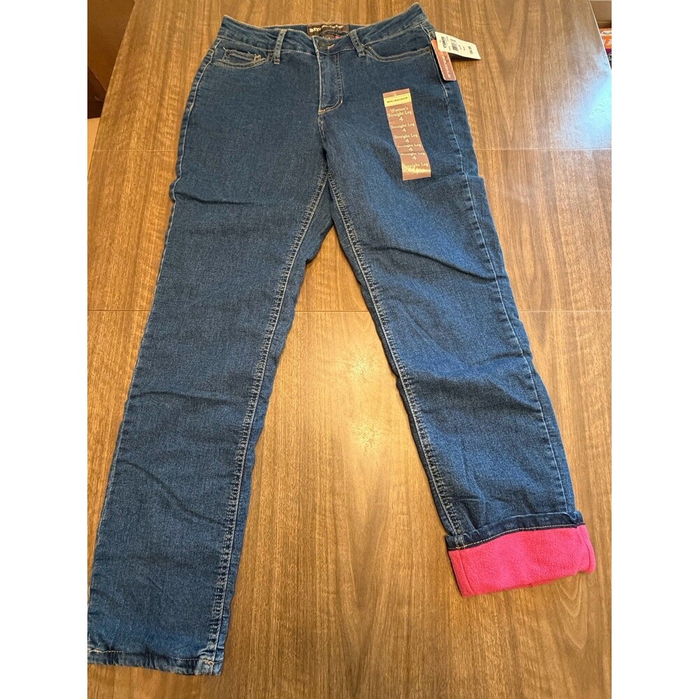 Bit & Bridle Fleece Lined Jeans Women’s Sz 4 Outdoors Cozy NEW
